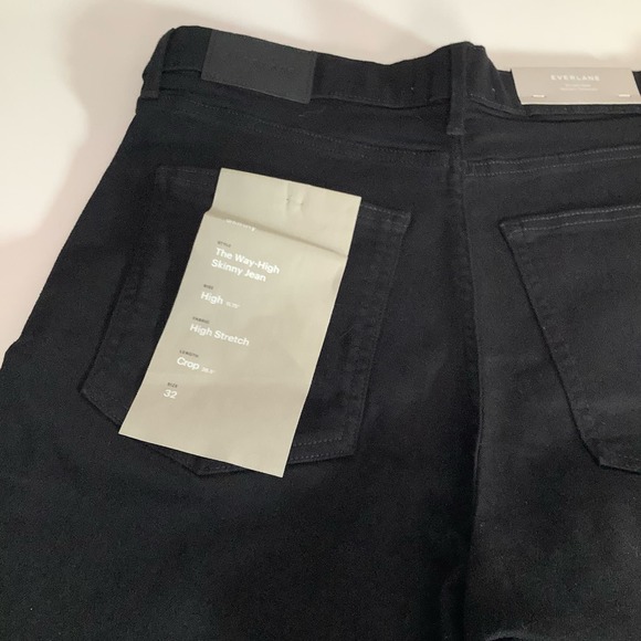 Everlane 32 Crop The Way High Skinny Jean NWT Black - Picture 9 of 12